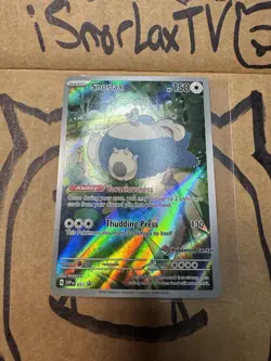 POKEMON BLACK STAR PROMO - SNORLAX 051 ETB | S&V 151 Pokemon Center STAMP - Image 1