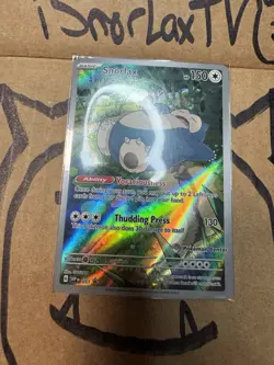 POKEMON BLACK STAR PROMO - SNORLAX 051 ETB | S&V 151 Pokemon Center STAMP - Image 3