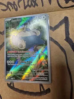 POKEMON BLACK STAR PROMO - SNORLAX 051 ETB | S&V 151 Pokemon Center STAMP - Image 5