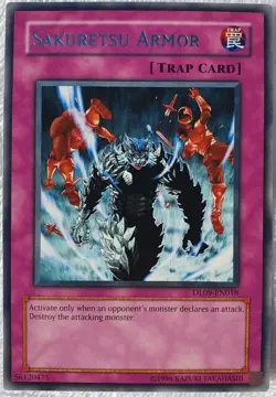 Yugioh 1x Sakuretsu Armor (Silver) DL09-EN018 Silver Rare Duelist League NM - Image 1