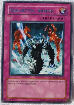 Yugioh 1x Sakuretsu Armor (Silver) DL09-EN018 Silver Rare Duelist League NM - Image 2