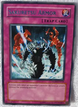 Yugioh 1x Sakuretsu Armor (Silver) DL09-EN018 Silver Rare Duelist League NM - Image 3