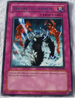 Yugioh 1x Sakuretsu Armor (Silver) DL09-EN018 Silver Rare Duelist League NM - Image 4