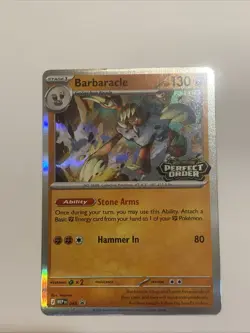 Barbaracle Stamped Pokemon Perfect Order Promo 065 NM - Image 1