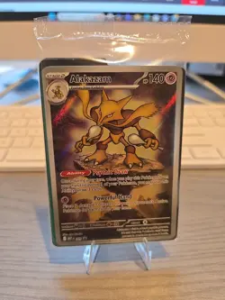 2025 Pokemon Mega Evolution #009 Alakazam Black Star Promo - Image 1