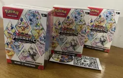 Pokemon Scarlet & Violet Prismatic Evolutions Booster Bundle | Lot of 3 Boxes - Image 1