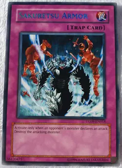 Yugioh 1x Sakuretsu Armor (Blue) DL09-EN018 Blue Rare Duelist League Near Mint - Image 2