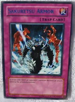 Yugioh 1x Sakuretsu Armor (Blue) DL09-EN018 Blue Rare Duelist League Near Mint - Image 3