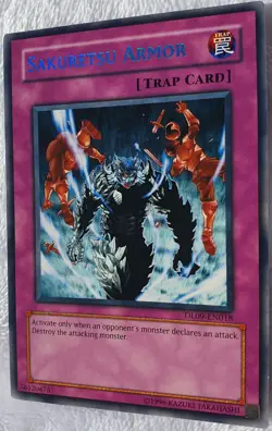 Yugioh 1x Sakuretsu Armor (Blue) DL09-EN018 Blue Rare Duelist League Near Mint - Image 4