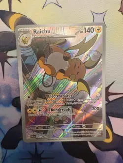 Pokemon Raichu 211/193 Paldea Evolved Illustration Rare Full Art Holo - Image 1