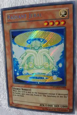 Yugioh 1x Radiant Jeral STON-EN066 Secret Rare Unlimited Ed Near Mint - Image 4