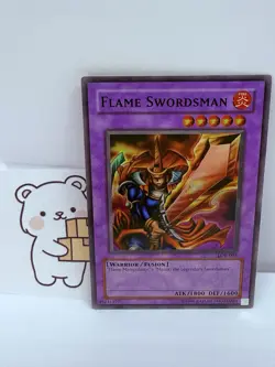 Yugioh Flame Swordsman LOB-003 The Legend of Blue Eyes White Dragon - Image 1