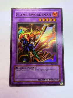 Yugioh Flame Swordsman LOB-003 The Legend of Blue Eyes White Dragon - Image 2