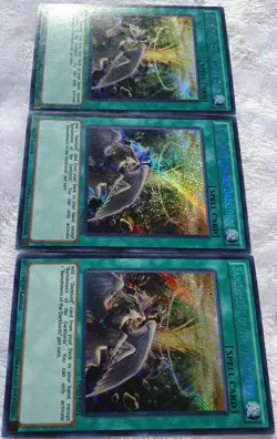 Yugioh 3x Banishment of the Darklords DESO-EN034 Secret Rare 1st Ed NM Playset - Image 4