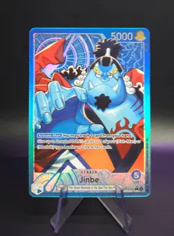 One Piece Jinbe - OP14-040 (Alternate Art) - The Azure Sea's Seven English NM - Image 1