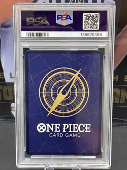 2024 One Piece PRB-01 EN #005 Dracule Mihawk Jolly Roger Foil PSA 10 GEM MINT - Image 2