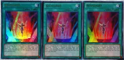 Yugioh 3x Accellight ZTIN-EN016 Ultra Rare 1st Edition NM Mega Tins Playset - Image 1