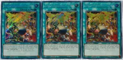 Yugioh 3x Fire Formation - Tenki SBCB-EN057 Secret Rare 1st Ed NM Playset Speed - Image 1