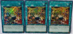 Yugioh 3x Fire Formation - Tenki SBCB-EN057 Secret Rare 1st Ed NM Playset Speed - Image 2