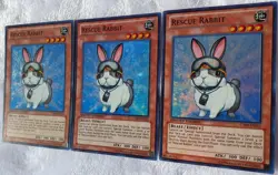 Yugioh 3x Rescue Rabbit CT09-EN015 Super Rare Limited Edition Near Mint Playset - Image 4