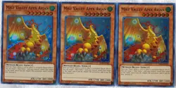 Yugioh 3x Most Valley Apex Avian SHVA-EN045 Super Rare 1st Ed Near Mint Playset - Image 1