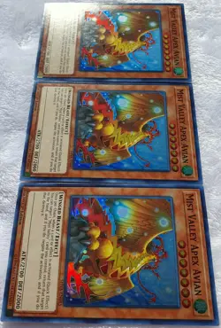 Yugioh 3x Most Valley Apex Avian SHVA-EN045 Super Rare 1st Ed Near Mint Playset - Image 4