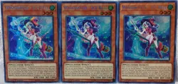 Yugioh 3x Windwitch - Ice Bell SHVA-EN046 Secret Rare 1st Ed Near Mint Playset - Image 2