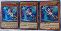 Yugioh 3x Windwitch - Ice Bell SHVA-EN046 Secret Rare 1st Ed Near Mint Playset - Image 5