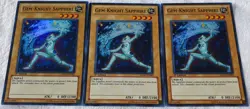 Yugioh 3x Gem-Knight Sapphire HA05-EN002 Super Rare 1st Ed Near Mint Playset - Image 4