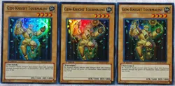 Yugioh 3x Gem-Knight Tourmaline HA05-EN003 Super Rare 1st Edition NM Playset - Image 2