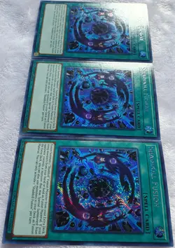 Yugioh 3x Shaddoll Fusion SHVA-EN057 Secret Rare 1st Edition Near Mint Playset - Image 4