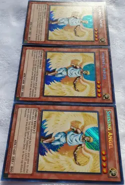 Yugioh 3x Shining Angel LCYW-EN236 Secret Rare 1st Edition Near Mint Playset - Image 4