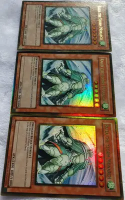 Yugioh 3x Raiza the Storm Monarch GLD2-EN026 Gold Rare Limited Ed NM Playset - Image 3