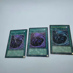 Yugioh 4x Mystical Space Typhoon - Common - 1st Edition colored ON sd7 sd2 sd8 - Image 1