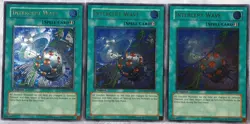 Yugioh 3x Intercept Wave TSHD-EN050 Ultimate Rare 1st Edition Near Mint Playset - Image 1