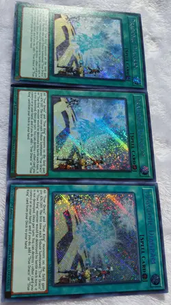 Yugioh 3x Dragonic Diagram MP18-EN015 Secret Rare 1st Edition Near Mint Playset - Image 5