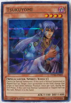 Yugioh 1x Tsukuyomi DUSA-EN052 Ultra Rare 1st Edition Near Mint - Image 1