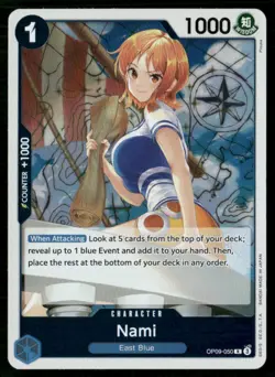 2024 Emperors in the New World Nami Character / Blue/East Blue #OP09-050 - Image 1