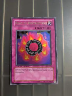 Ring of Destruction IOC-SE3 NM- Invasion of Chaos Limited Edition Holo Yugioh - Image 1