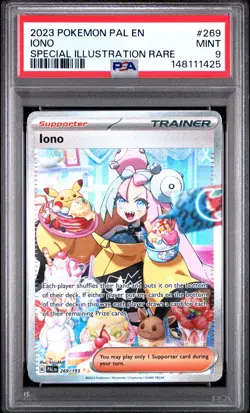 2023 POKEMON PAL EN-PALDEA EVOLVED SPECIAL ILLUSTRATION RARE #269 IONO PSA 9 - Image 1