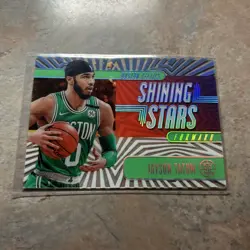 2019-20 Panini Illusions - Shining Stars Jayson Tatum #15 Emerald - Image 1