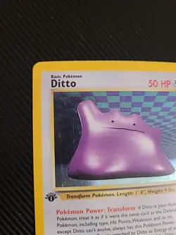 Ditto - 3/62 - Pokemon Fossil 1st Edition Holo Rare Card WOTC Vintage LP/MP - Image 3