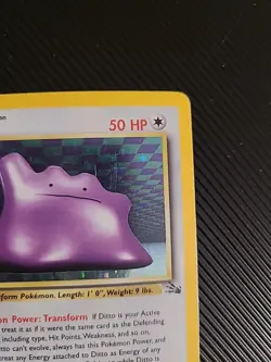 Ditto - 3/62 - Pokemon Fossil 1st Edition Holo Rare Card WOTC Vintage LP/MP - Image 4