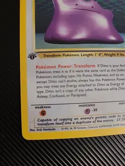 Ditto - 3/62 - Pokemon Fossil 1st Edition Holo Rare Card WOTC Vintage LP/MP - Image 5