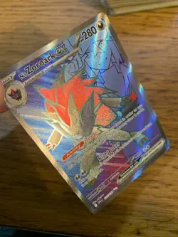 NM! N's Zoroark ex (175/159) Journey Together Full Art Ultra Pokemon Card! - Image 3