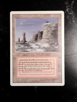 Plateau Dual Land Revised Mint 9.0 RARE MISPRINT Magic The Gathering MTG 1993 - Image 1