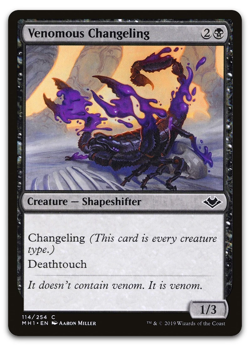 Venomous Changeling #114 Modern Horizons MH1 Magic MTG - Image 1