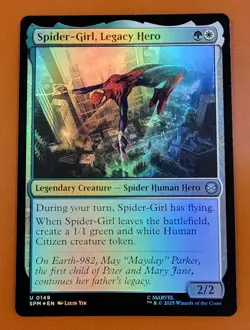 1x Spider-Girl, Legacy Hero | FOIL | Spider-Man | MTG Magic Cards - Image 1