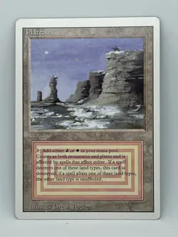 Plateau Dual Land - Revised - NM - MTG Magic The Gathering - Image 1