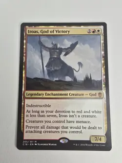 Wizards Iroas God of Victory Commander 2016 Legendary Red White Mythic God Regu… - Image 1